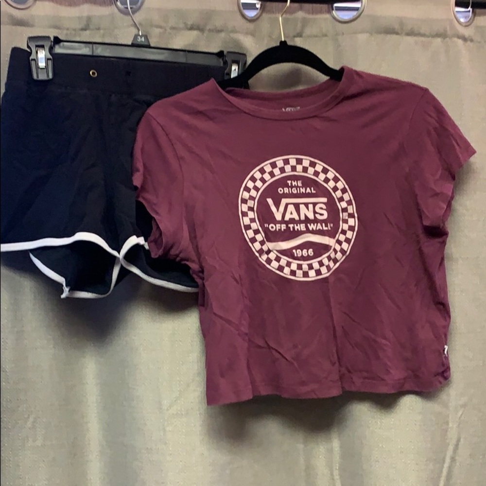 Crop-Tee from Tillys, shorts from jeans wearhouse